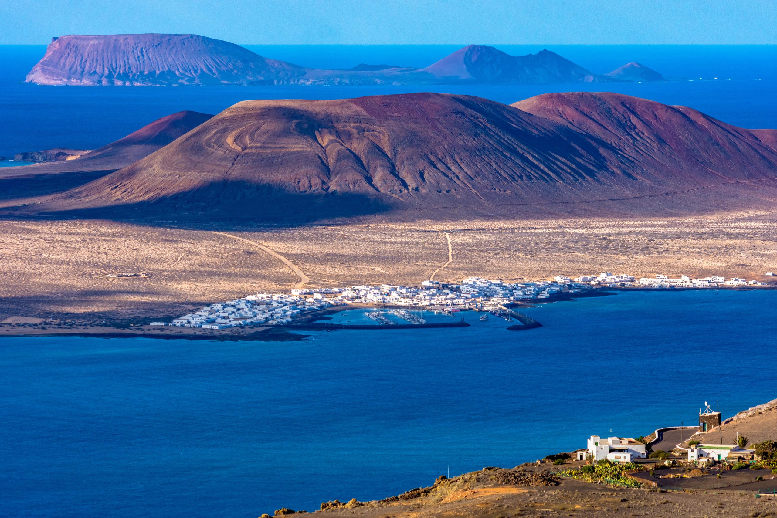 Caleta del Sebo desde Lanzarote